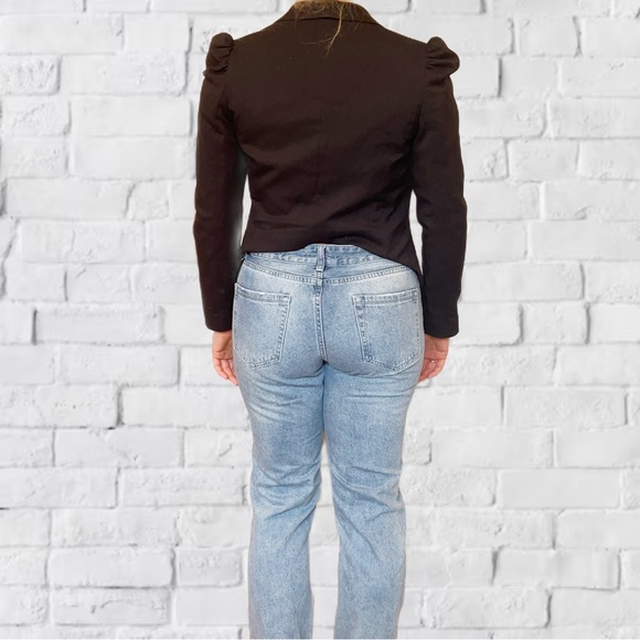 Black Pouf sleeve black blazer- size 6 - Picture 2 of 6